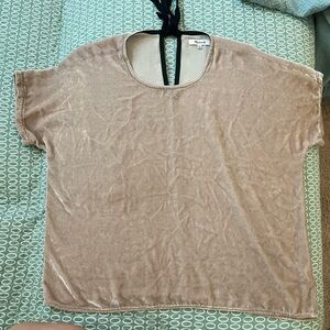 Madewell Velvet Tie Back Top Holiday Party Outfit